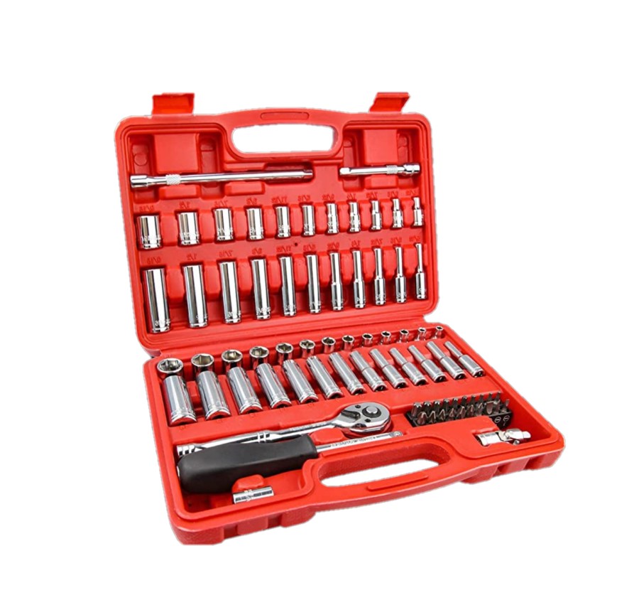 74 pcs 1/4 Inch Drive Master Ratchet Socket Set - FOXWOLL
