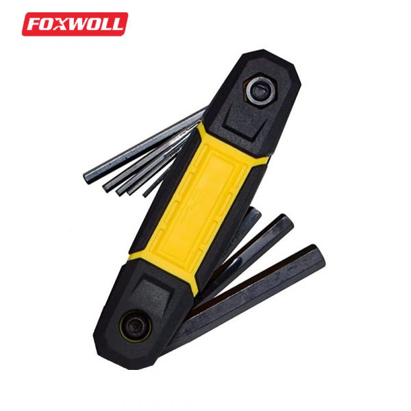 Folding Hex Keys 17 Sizes Metric and SAE Allen Wrench Set-foxwoll