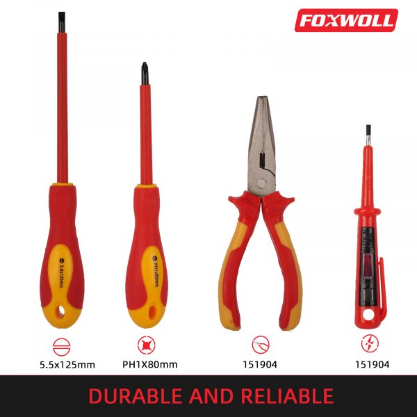 Hand Tools 4pcs Insulated Screwdriver Set Tool Set- foxwoll