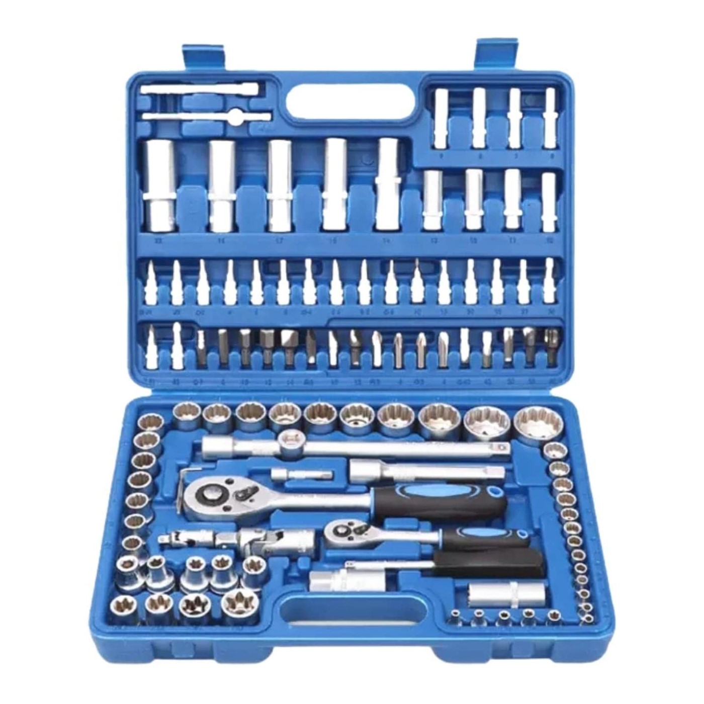 108pcs Mechanics Hand Tool Box Socket Sets FOXWOLL