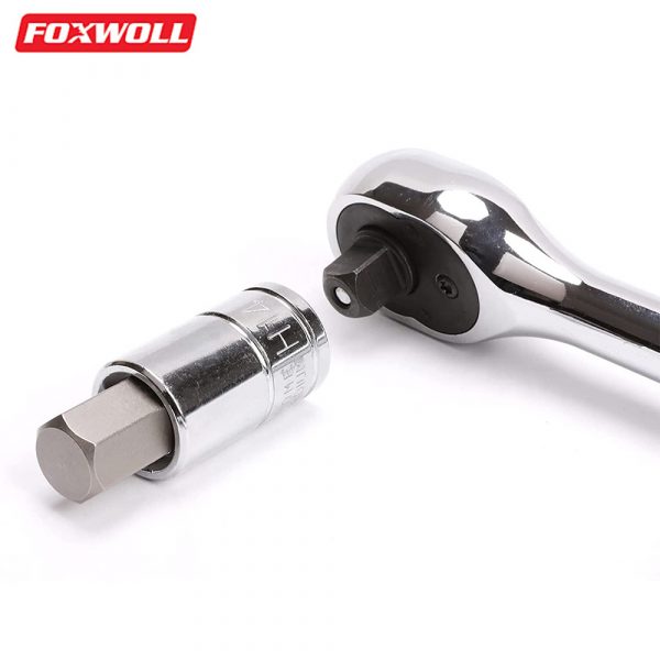 Hex Bit Socket 33-pcs Set Socket Bit 2mm to 19mm Tool Kit-foxwoll