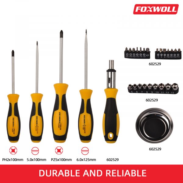 29pcs Ratchet Screwdriver Set- foxwoll