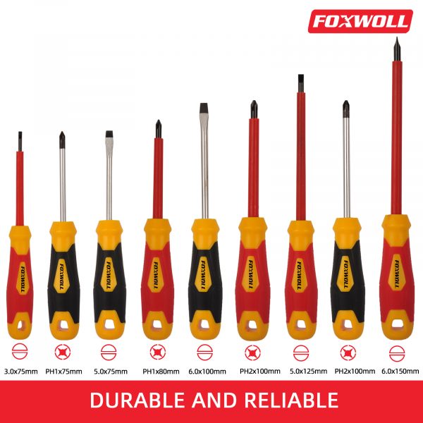 Factory Price 9pcs Insulated Screwdriver Set- foxwoll
