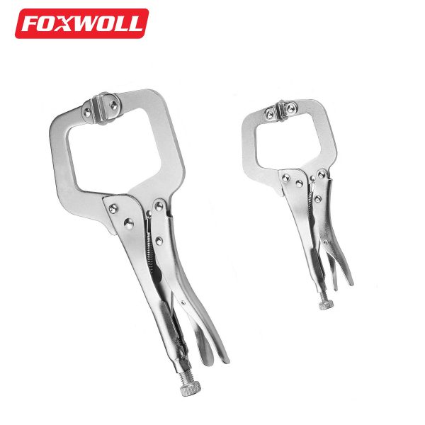 C-Clamp Pliers Set 4 Pieces Locking Pliers-foxwoll