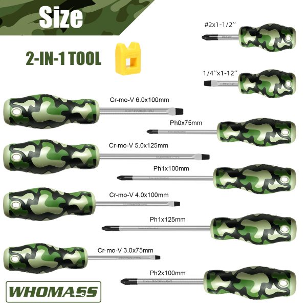 Magnetic Screwdriver Set 11 PCS with Bag-foxwoll