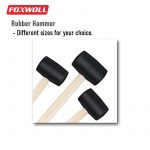 Rubber Hammer with Wood Handle Rubber Mallet-foxwoll