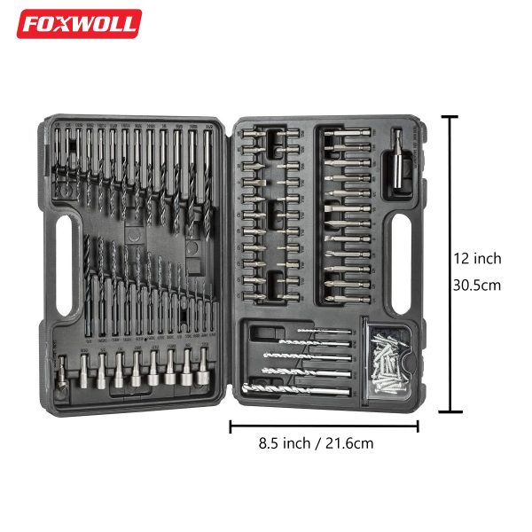 Drill Bits Set 109 Pieces Precision Screwdriver Bit Set-foxwoll