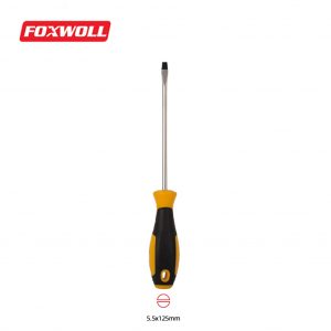 Flat screwdriver Slotted Screwdriver Cushion Grip Handle-foxwoll