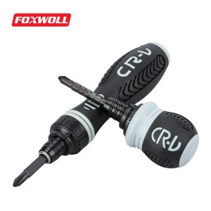 Telescopic Ratchet Screwdriver Set Mini Short Handle-foxwoll