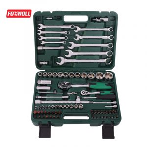 Socket wrench combination tool set 82 pieces Manufacturers-foxwoll