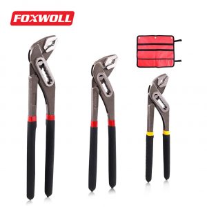 3Pcs Heavy Duty Adjustable Water Pump Pliers Set-foxwoll