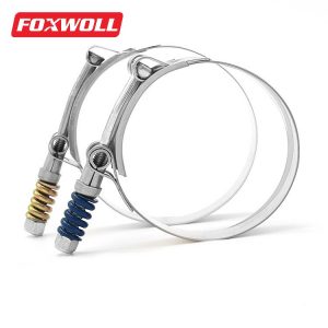 Stainless Steel T bolt Clamps Zinc Plated-FOXWOLL-1