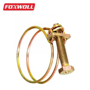 Double Wire Clamp Hose Clamps Zinc Plated-FOXWOLL-1 (1)