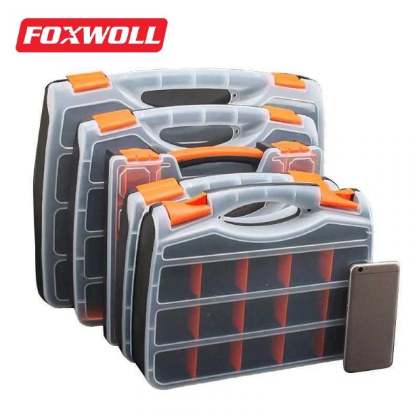 plastic tool box plastic box with dividers-FOXWOLL