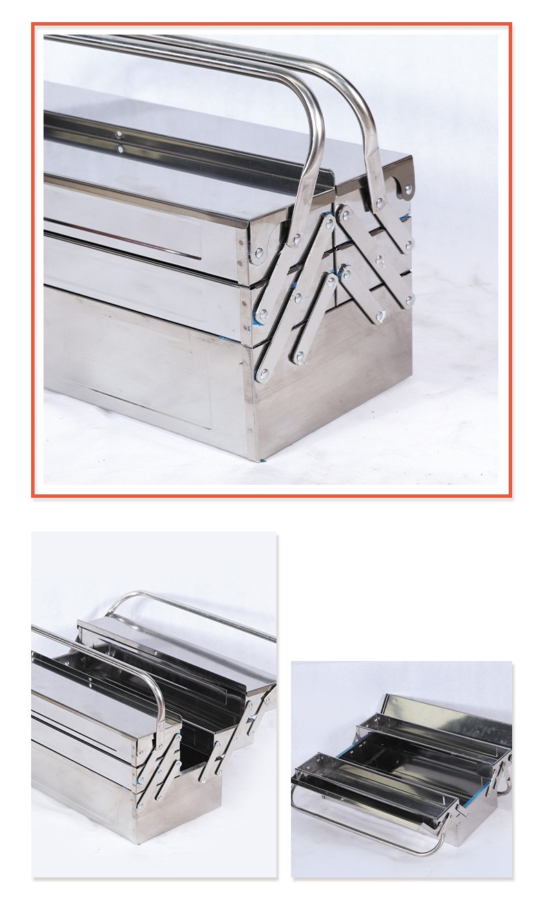 Stainless Steel Tool Box Steel Glide Tool Box FOXWOLL