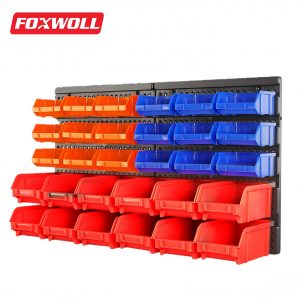 wall mounted tool rack storage bins-FOXWOLL-7