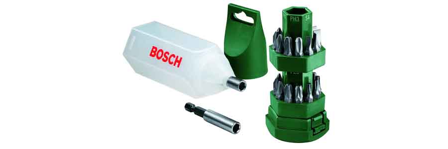 Bosch 25-piece screwdriver bit “Lipstick” set - foxwoll