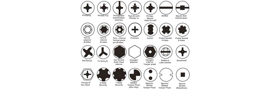 different types of screwdriver heads - foxwoll