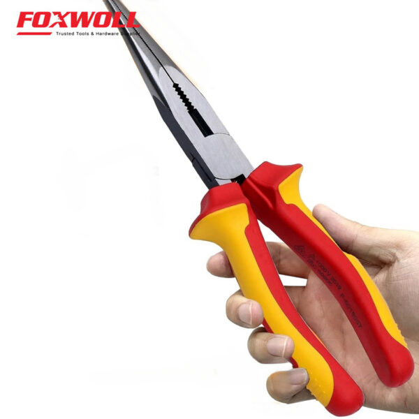 Insulated Snipe Nose Pliers-foxwoll