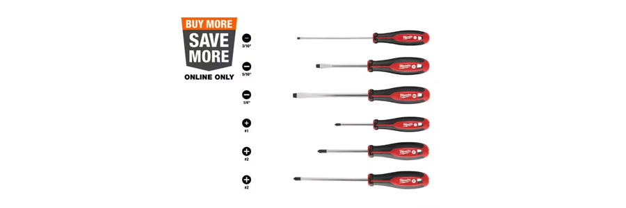 Milwaukee Phillips Slotted Hex Drive Screwdriver Set​ - FOXWOLL