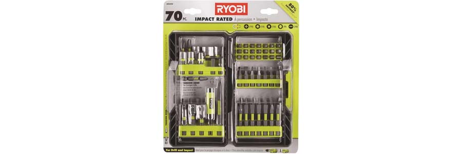 Ryobi 70-Piece Impact Screwdriver Bit Kit​ - foxwoll