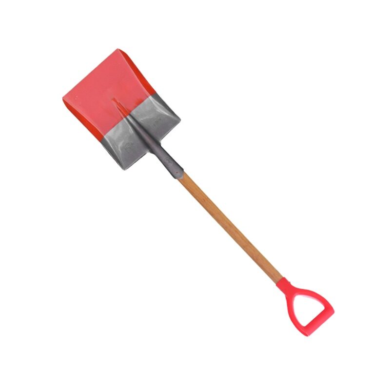Square Head Manganese Steel Fire Fighting Shovel Wooden Handle