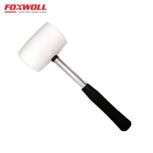 White Non-Elastic Rubber Hammer-foxwoll