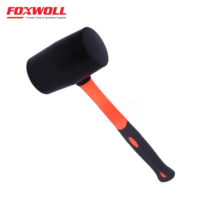 Fiberglass Handle Rubber Mallet-foxwoll
