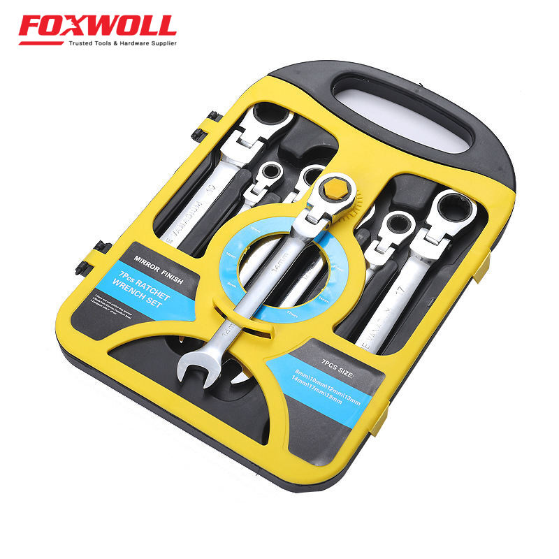 7PCS Combination Wrench Set Adjustable Car Wrench Set FOXWOLL