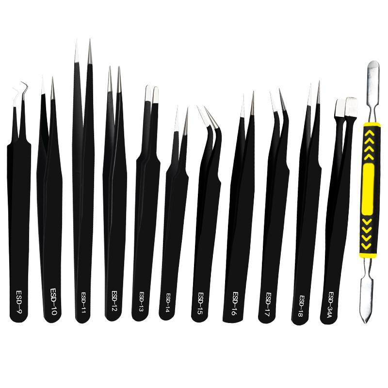 Stainless Steel Black Tweezers