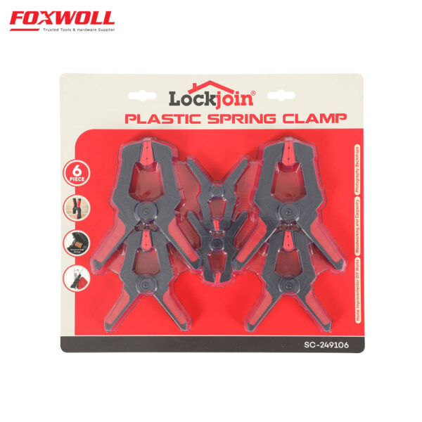 6-Piece Plastic Spring Clamps