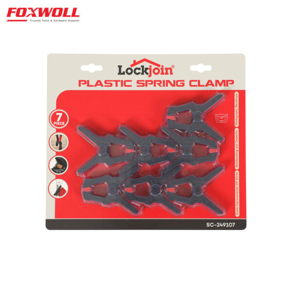 7-Piece Plastic Spring Clamps - FOXWOLL