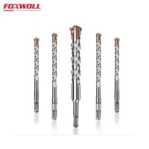 Cross Round Handle Alloy Four-Edge Construction Impact Drill Bit