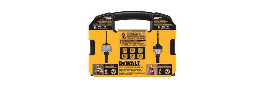 DEWALT Hole Saw Kit for Wood - FOXWOLL