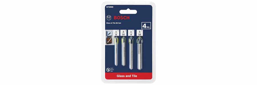 Bosch GT2000 4-Piece Glass and Tile Bit Set - foxwoll