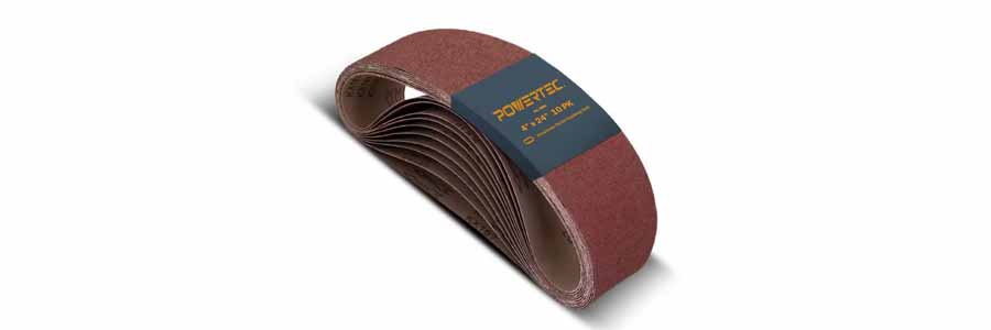 POWERTEC Industrial Grade Sanding Belts - foxwoll